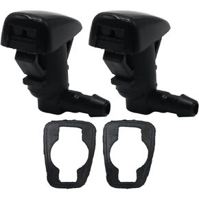 8E5Z17603A Windshield Wiper Spray Nozzle and Rubber Gaskets Replacement for 2008 2009 2010 2011 2012 Ford Fusion Mercury Milan Lincoln MKZ, Replace 8E5Z-17603-A