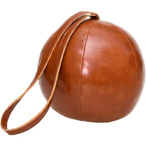 LH271 Faux Leather Door Stop, One Size, Brown