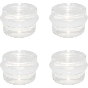 4 Pack Door Stoppers, Clear Acrylic Door Stops with Adhesive Back, Premium Anti Slip Door Stop, Heavy Duty Door Stops for Floor Patio, Freestanding Anti Scratch Door Stop with Rubber Ring in Kuwait