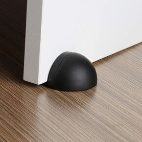 Door Stopper 2 Pack, Stainless Steel Brushed Door Stop, 3M Adhesive Door Holder Doorstop for Hotel Home Restaurant, No Need to Drill, in Floor Mount Half Dome Door Stopper Set(Green Bronze)
