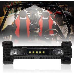 UTV Interior Dome Lights UTV Dome Light With Switch Roll Bar Mount Dome Light Battery Powered UTV Interior Lights fit UTV Polaris RZR ATV Can-Am Kawasaki Truck Car Off-road cab - white