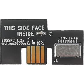 Professional Micro SD Card Adapter TF Card Reader for NGC Game Cube SD2SP2 SDLoad SDL Memory Card Stick Adapter (Black)