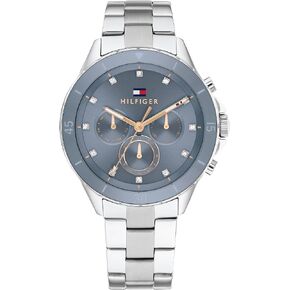 Tommy Hilfiger Womens Sporty Watch - Multifunction Stainless Steel Wristwatch - Water Resistant up to 5 ATM/50 Meters - Premium Fashion Timepiece for All Occasions - 40 mm