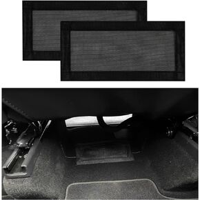 2 PCS Rear Under Seat Air Vent Cover, Backseat Air Vent Cover Grilles Protector, Rear Seat Air Condition Outlet Air Flow Vent Protection Covers Compatible with Model 3 Model Y