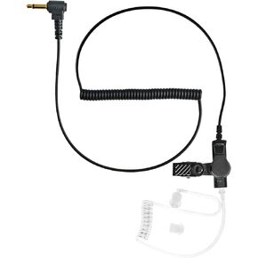 Listen Only Earpiece 3.5mm Radio Earpiece Police Earpiece for Radio 3.5mm Earpiece 1 Pin Ear Piece for Police Radios Phone Speaker Mic MP3 MP4 with Acoustic Tube (Black-1PACK)