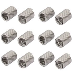 uxcell 5/16-18x0.793" 304 Stainless Steel Helical Coil Wire Thread Insert 12pcs
