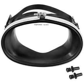 Single Lens Leak-Proof Diving Retro Oval Diving Swimming Goggles for Men Women