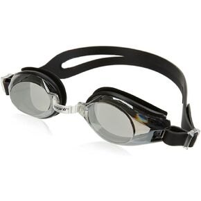 Sporti Antifog Positive Optical Mirrored Swim Goggles - Diopters 2.0 to 6.0, Perfect for Long-Sighted Adults, Enhanced Vision