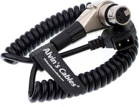 كابلات ألفين D-Tap إلى XLR 4 Pin أنثى الزاوية اليمنى كابل الطاقة لسوني فينيسيا F5 F55، بلاك ماجيك URSA Mini Pro، باناسونيك فاريكام in Saudi Arabia