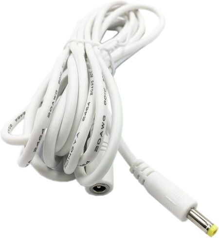 Extension Power Cord Replacement for Alexa Dot 4th Gen, Dot 5th Gen 2022, Dot 3rd Gen, Echo Pop, Show 5 and TV Cube, 10 ft Long Cable Black in Saudi Arabia