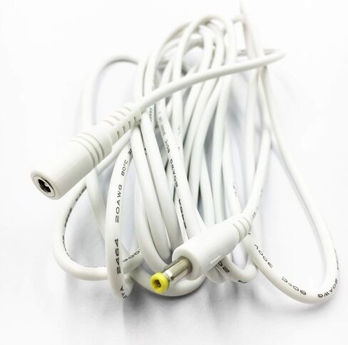 Extension Power Cord Replacement for Alexa Dot 4th Gen, Dot 5th Gen 2022, Dot 3rd Gen, Echo Pop, Show 5 and TV Cube, 10 ft Long Cable Black in Saudi Arabia