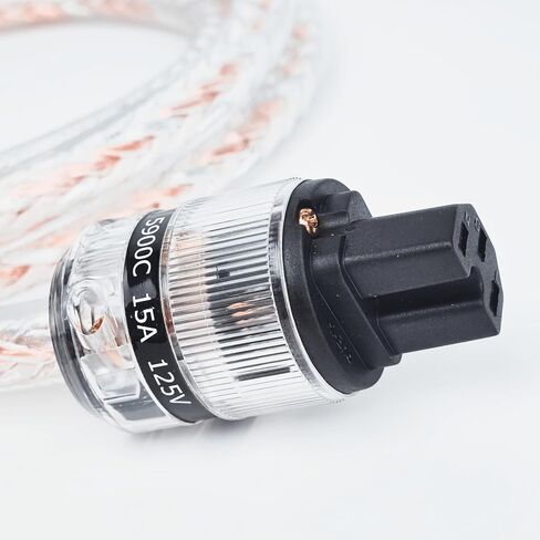 كابل طاقة 10 AWG Audiophile، سلك طاقة OFC عالي النهاية لأنظمة HiFi (5 قدم) in Kuwait