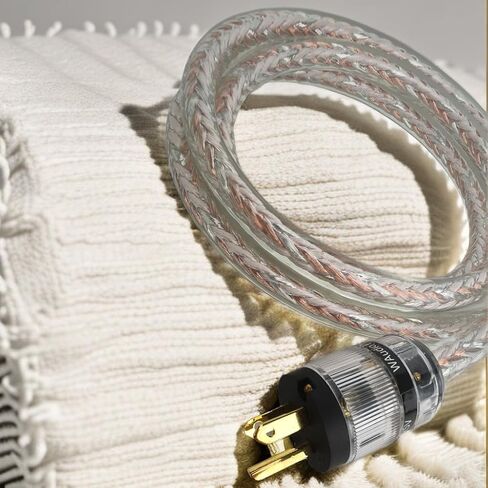 كابل طاقة 10 AWG Audiophile، سلك طاقة OFC عالي النهاية لأنظمة HiFi (5 قدم) in Kuwait