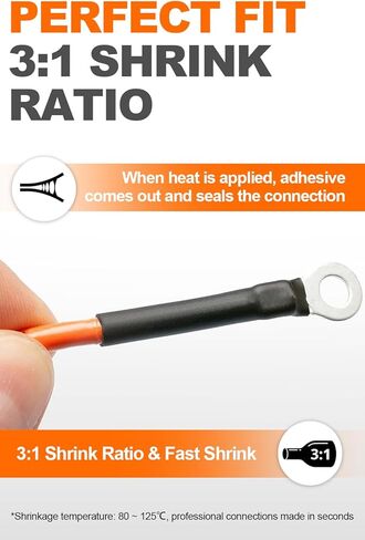 أنابيب الانكماش الحراري، 150 قطعة، أنابيب الانكماش الكهربائي in Kuwait