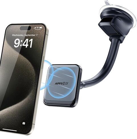 APPS2Car لحامل MagSafe للسيارة، حامل هاتف مغناطيسي للسيارة بدون استخدام اليدين، حامل مغناطيسي للسيارة يدور 360 درجة للهاتف الخلوي، حامل هاتف مغناطيسي للسيارة متوافق مع حافظات iPhone 15 14 13 12 Series MagSafe in Saudi Arabia