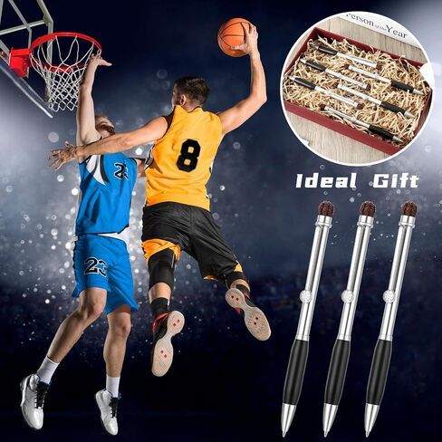 6 Pcs Soccer Ball Point Pen Metal Ballpoint Pen Black Ink Retractable Sports Pens Medium Point 0.5 mm Soft Grip Novelty Writing Party Favors for Kids School Office Party Supplies in Saudi Arabia