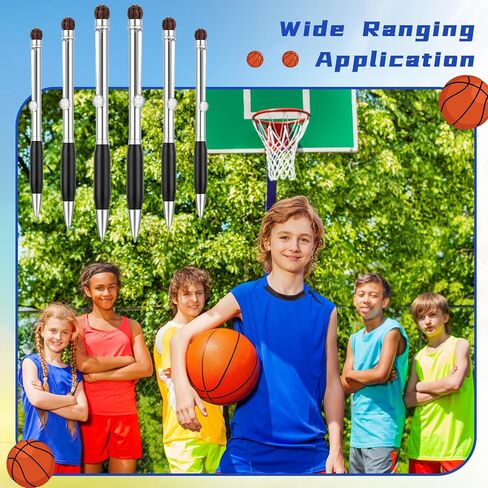 6 Pcs Soccer Ball Point Pen Metal Ballpoint Pen Black Ink Retractable Sports Pens Medium Point 0.5 mm Soft Grip Novelty Writing Party Favors for Kids School Office Party Supplies in Saudi Arabia