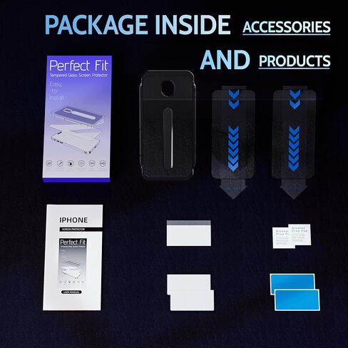 2 Pack Privacy Screen for iPhone 13 Pro Max & iPhone 14 Plus 6.7", [Auto-Dust Removal] [Auto Alignment Kit] 28° Anti Spy Private 9H Tempered Glass Film, HD Blue Light Filter Protector Shield in Saudi Arabia