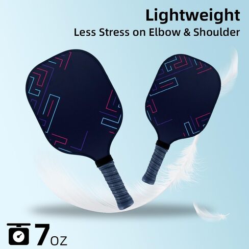 مجموعة Pickleball Paddles مكونة من 2 مجاذيف Pickleball معتمدة من USAPA كهدية للمبتدئين والمحترفين in Kuwait