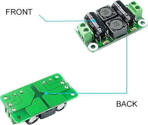 5 pcs 0-50V 4A DC Power Supply Filter Board Class D Amplifier Car EMI Suppression Module with red and Black Cable in Saudi Arabia