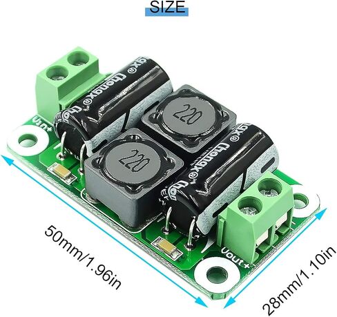 5 pcs 0-50V 4A DC Power Supply Filter Board Class D Amplifier Car EMI Suppression Module with red and Black Cable in Saudi Arabia
