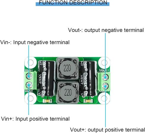 5 pcs 0-50V 4A DC Power Supply Filter Board Class D Amplifier Car EMI Suppression Module with red and Black Cable in Saudi Arabia