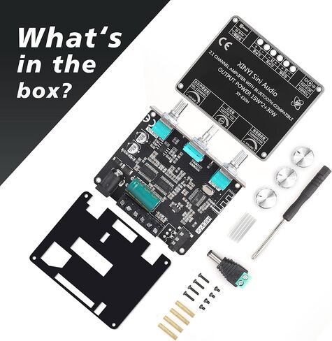 لوحة مضخم طاقة بلوتوث E30H 2.1 قناة 15 وات*2+30 وات تدعم اسم بلوتوث مخصص، وحدة مضخم طاقة الصوت 12 فولت-24 فولت لمكبر صوت بلوتوث DIY in Kuwait