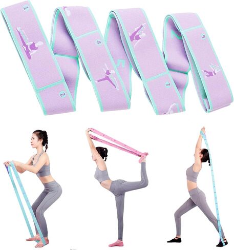 Exercise Bands Latin Elastic Bands Yoga Stretching Strap Resistance Bands for Dance,Gymnastics,Workout, Pilates Stretch band for Physical Therapy in Saudi Arabia