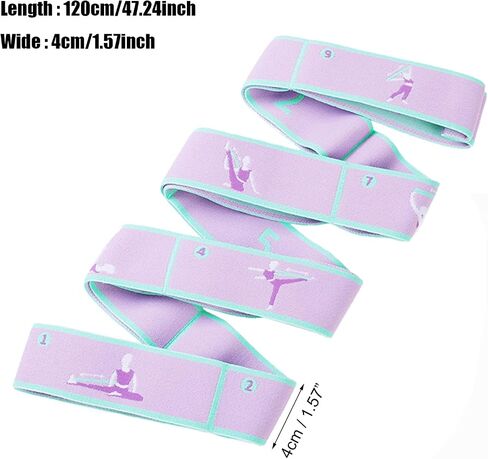Exercise Bands Latin Elastic Bands Yoga Stretching Strap Resistance Bands for Dance,Gymnastics,Workout, Pilates Stretch band for Physical Therapy in Saudi Arabia