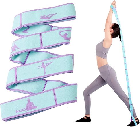Exercise Bands Latin Elastic Bands Yoga Stretching Strap Resistance Bands for Dance,Gymnastics,Workout, Pilates Stretch band for Physical Therapy in Saudi Arabia