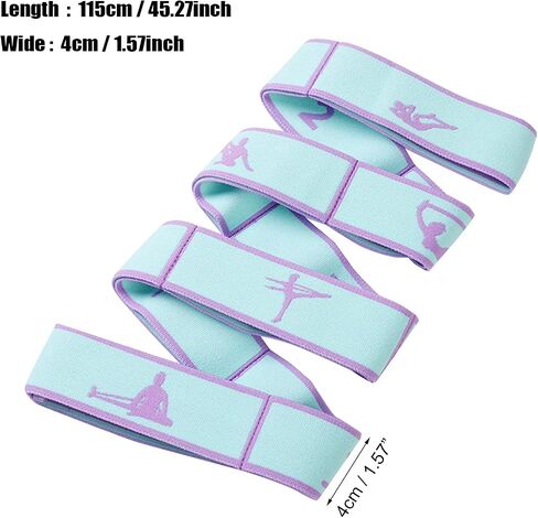 Exercise Bands Latin Elastic Bands Yoga Stretching Strap Resistance Bands for Dance,Gymnastics,Workout, Pilates Stretch band for Physical Therapy in Saudi Arabia