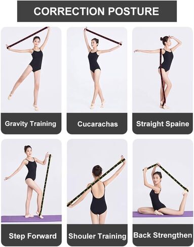 Exercise Bands Latin Elastic Bands Yoga Stretching Strap Resistance Bands for Dance,Gymnastics,Workout, Pilates Stretch band for Physical Therapy in Saudi Arabia