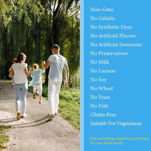 Vegan Magnesium Citrate Gummies, 150mg Magnesium Gummies for Adults & Kids, High Absorption Calm Magnesium Supplement for Sleep, Muscle Relax, Nerve and Bone Health, Gluten Free, Non-GMO, 60 Gummies in Kuwait