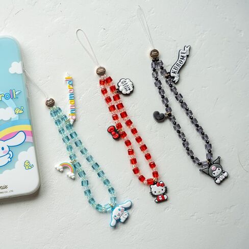 Sonix x Sanrio Phone Charm | Beaded Wristlet, Universal Phone Strap, and Detachable Cell Phone Lanyard with Silicone Charms in Saudi Arabia