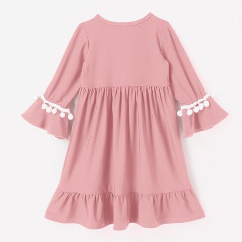ABAFIP Muslim Dress for Baby Girl Toddler Abaya Kaftan Prayer Ruffle Sleeve Dress Dubai Ramadan Hijab set in Saudi Arabia