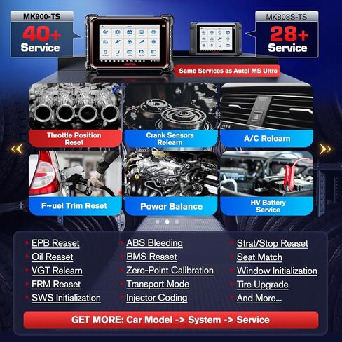 الماسح الضوئي Autel MaxiCOM MK900-TS: 2024 OS 11 MK900TS Up of MS906TS MX900TS MK808S-TS MK900 MK900BT، TPMS كامل مثل MS906 Pro-TS، 3000+ أداة مسح ثنائية الاتجاه، اختبار نشط، 40+ إعادة تعيين، طباعة WiFi، FCA SGW in Saudi Arabia