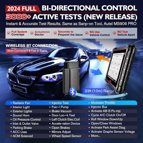 الماسح الضوئي Autel MaxiCOM MK900-TS: 2024 OS 11 MK900TS Up of MS906TS MX900TS MK808S-TS MK900 MK900BT، TPMS كامل مثل MS906 Pro-TS، 3000+ أداة مسح ثنائية الاتجاه، اختبار نشط، 40+ إعادة تعيين، طباعة WiFi، FCA SGW in Saudi Arabia