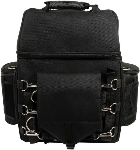 Milwaukee Leather SH682 Black Medium Motorcycle Textile Sissy Bar Travel Bag - One Size in Saudi Arabia