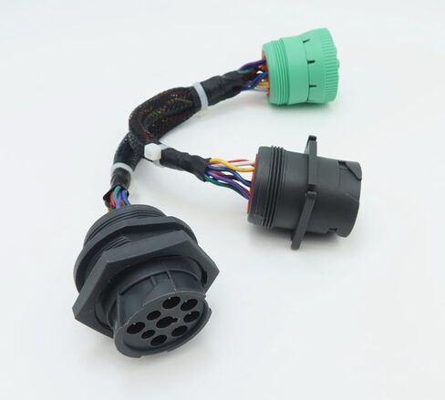 Type2 Green J1939 ذكر إلى 2 قطعة J1939 نوع 1 موصل سالب مترابطة وشفة J1939 كابل الفاصل Y يعمل لكل من النوع 1 والنوع 2 in Kuwait