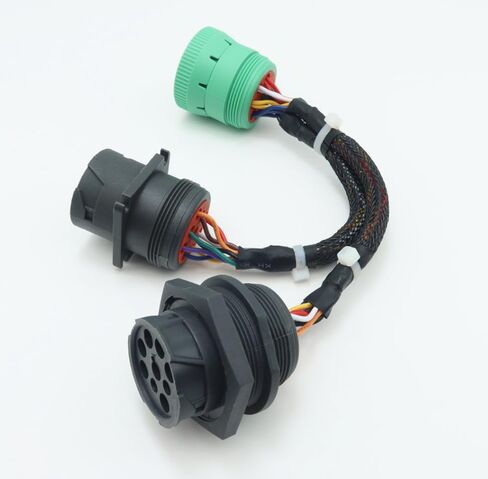Type2 Green J1939 ذكر إلى 2 قطعة J1939 نوع 1 موصل سالب مترابطة وشفة J1939 كابل الفاصل Y يعمل لكل من النوع 1 والنوع 2 in Kuwait