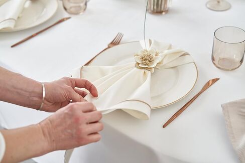 حلقات المناديل مجموعة من 12 بوهو الخيش زهرة المناديل الخشبية الدائري لديكور الطاولة الخريف تحت عنوان حفل زفاف الأسرة جمع مزرعة in Kuwait