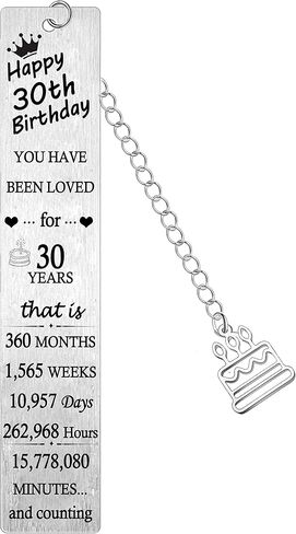 30th Bookmarks Birthday Gifts 30th Birthday Gifts for Women Men Gifts for 30th Birthday Men Women Bookmark Appreciate Gifts for Mum Dad Auntie Uncle Grandad Grandma Gifts (30th Birthday) in Saudi Arabia