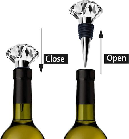 JETKONG 2 Pack Wine and Beverage Bottle Stoppers Stainless Steel Wine Stopper (Anchor and Rudder) in Kuwait