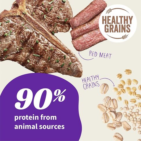 Halo Elevate Dry Dog Food, Healthy Grains Red Meat Recipe, Small Breed, 3.5lb in Saudi Arabia