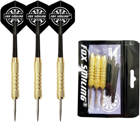 12PCS 22g Steel Darts Metal Tip Set Professional with Extra 9PCS Dart Flights，100PCS Steel O Ring, 1PCS Sharpener in Saudi Arabia
