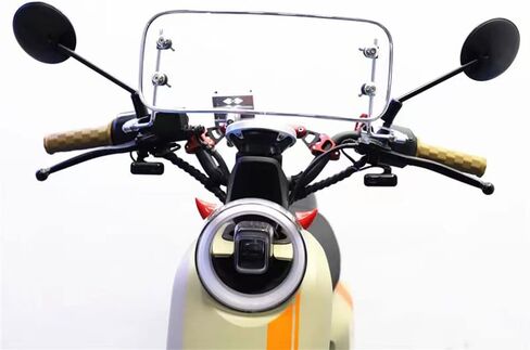 Wndshield للدراجة النارية سكوتر الزجاج الأمامي مقاوم للرياح للدراجة الكهربائية (مدخن) in Kuwait