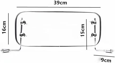 Wndshield للدراجة النارية سكوتر الزجاج الأمامي مقاوم للرياح للدراجة الكهربائية (مدخن) in Kuwait