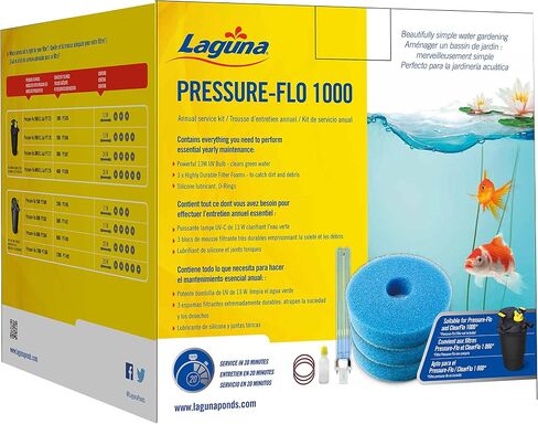 مجموعة خدمة Laguna Pressure-Flo 1000، مجموعة صيانة فلتر البركة للربيع، أبيض (PT1695) in Saudi Arabia
