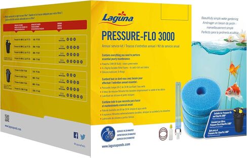 مجموعة خدمة Laguna Pressure-Flo 1000، مجموعة صيانة فلتر البركة للربيع، أبيض (PT1695) in Saudi Arabia