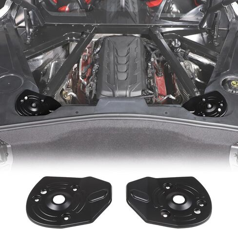 Rear Strut Tower Cover Compatible with Chevrolet Corvette C8 Stingray 2020-2024, ABS Engine Bay Rear Shock Absorbing Tower Protection Panel Cover Trim Accessories, 2PCS (Blue) in Saudi Arabia